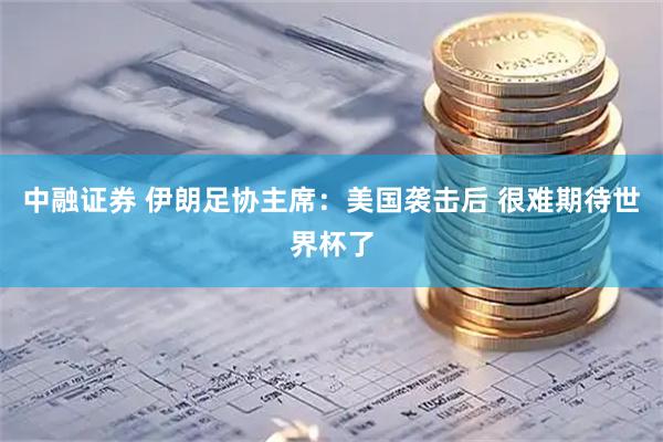 中融证券 伊朗足协主席：美国袭击后 很难期待世界杯了