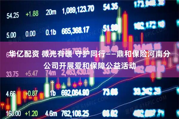 华亿配资 微光有暖 守护同行——鼎和保险河南分公司开展爱和保障公益活动