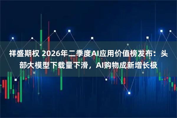 祥盛期权 2026年二季度AI应用价值榜发布:头部大模型下载量下滑,AI购物成新增长极